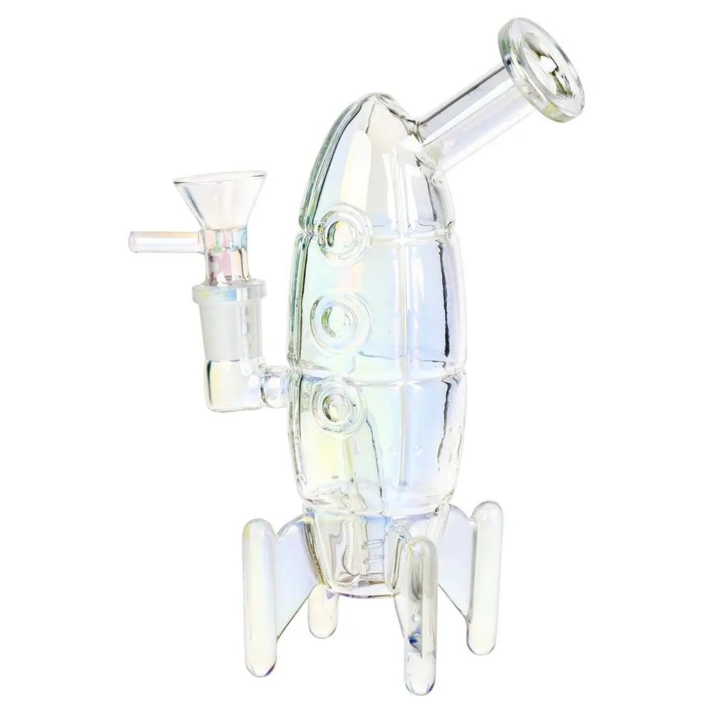 Journey To The Stars Electroplated Glass Water Pipe - 7" / 14Mm F 1