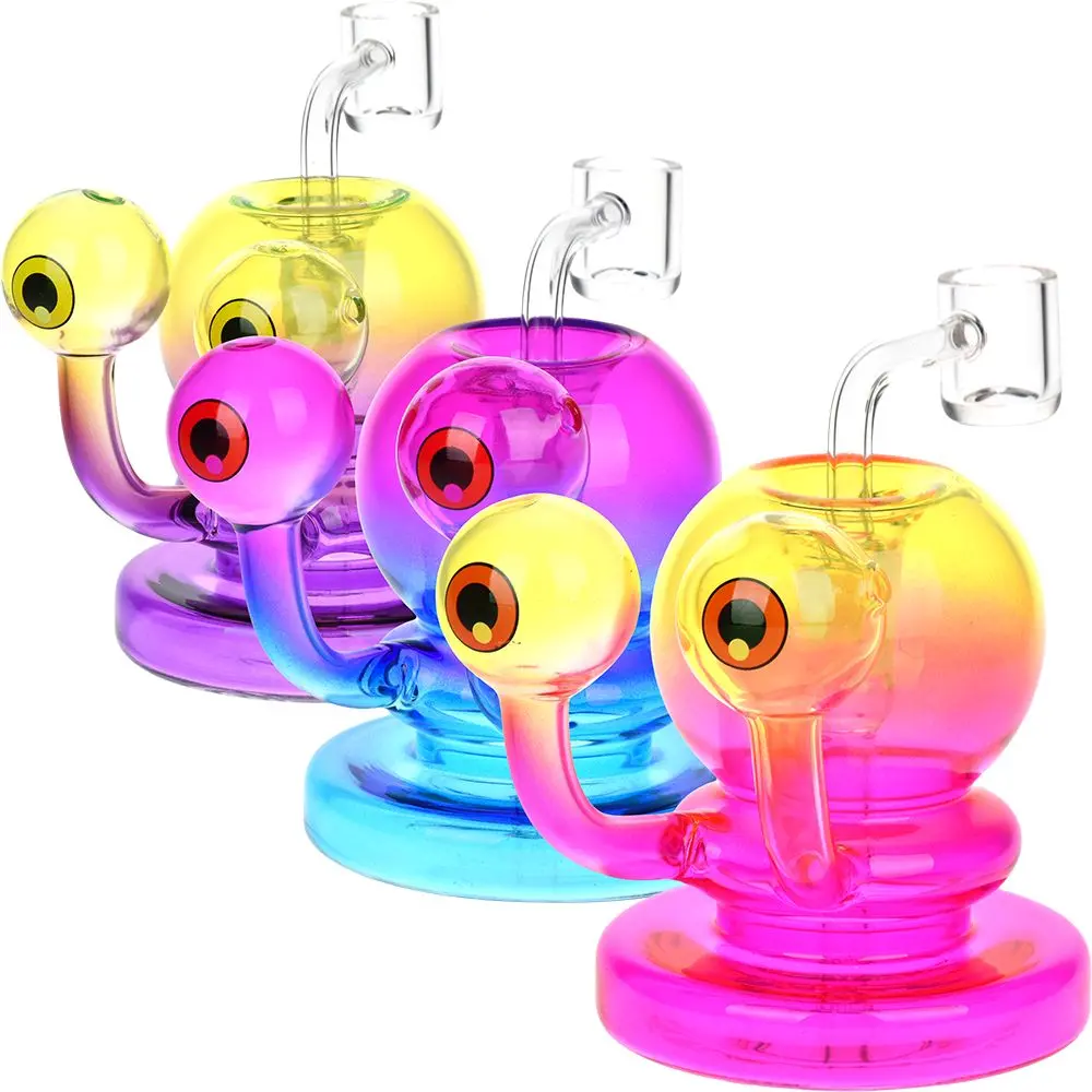 Neon Sponge Bob Pet Beastie Glass Dab Rig - 4" / 14Mm F 1