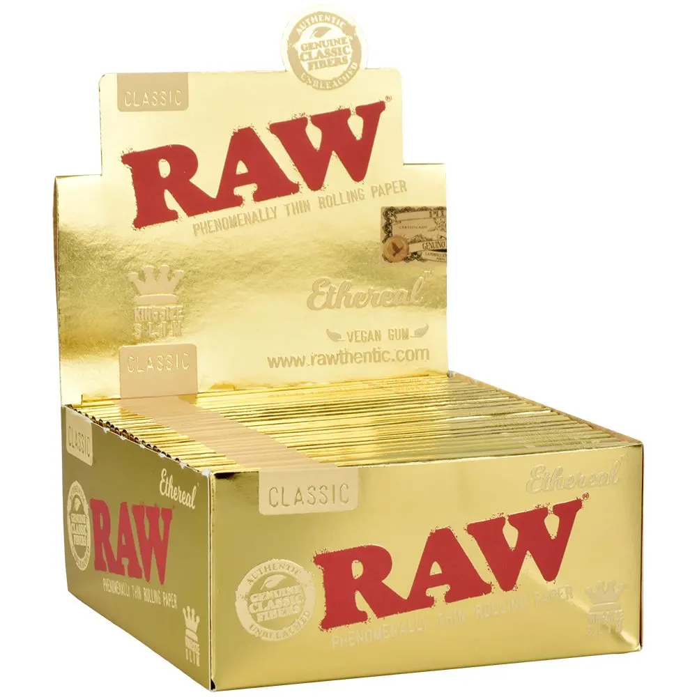 Raw Ethereal Rolling Papers - Classic / 32Pc / King Size Slim 50Ct 1