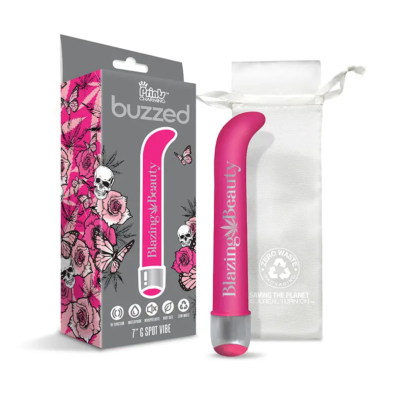 Prints Charming Buzzed 7" G-Spot Vibe - Blazing Beauty - Pink 1