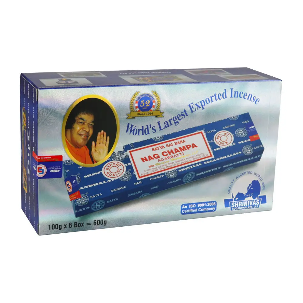 Satya Incense 100G Sticks 6Pk 1