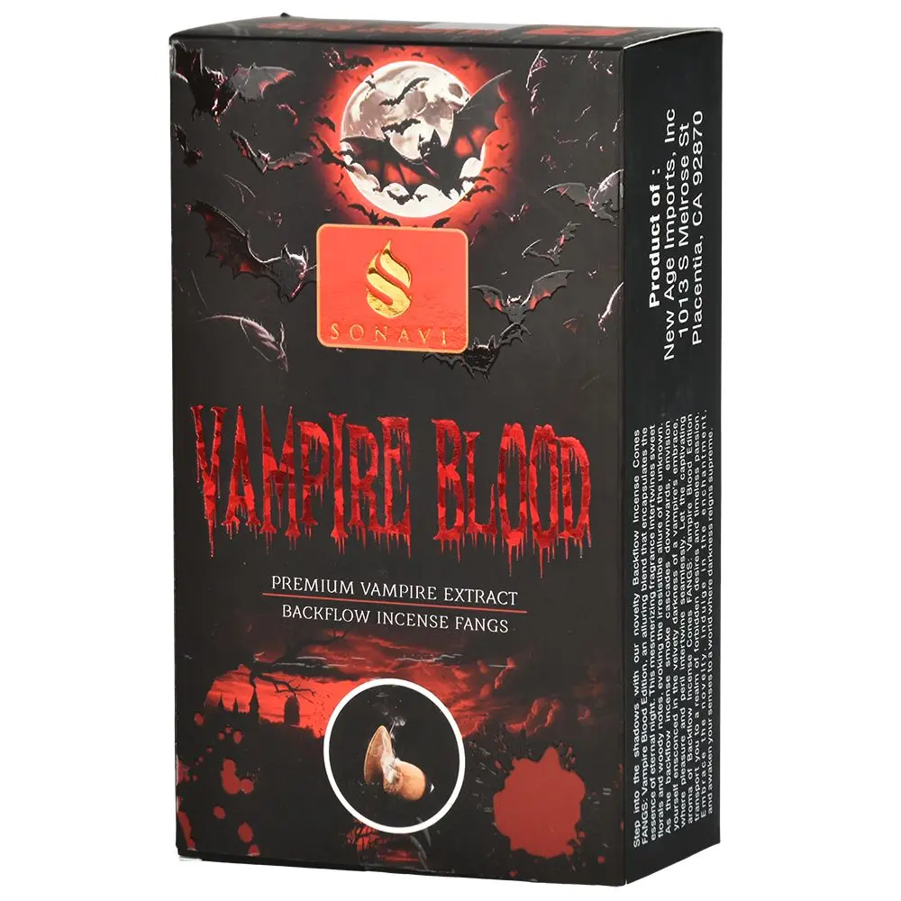 Sonavi Vampire Blood Backflow Incense Cones - 10Pc 12 Pk 1