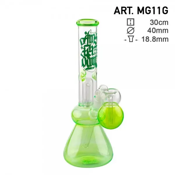 Amsterdam | 12" Black Glass Water Pipe W/ Tree Perc 1