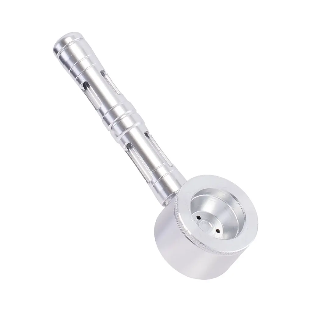 Flat Chamber Aluminum Glass Smoking Pipe 2