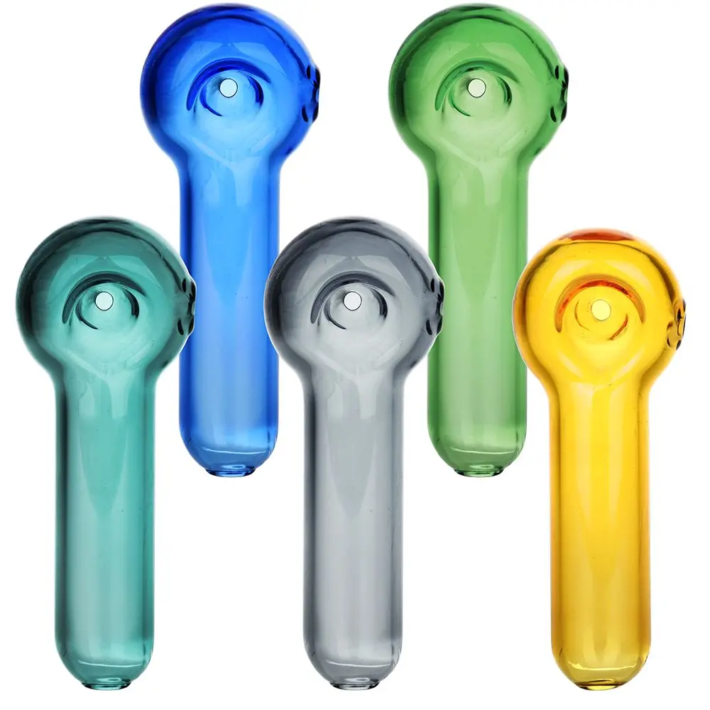 Bright Bubble Glass Spoon Pipe - 3.25" / 5Ct 1