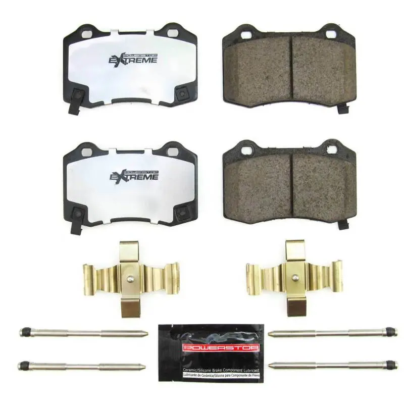 Power Stop 18-21 Jeep Grand Cherokee Rear Z26 Extreme Street Brake Pads W/Hardware 1