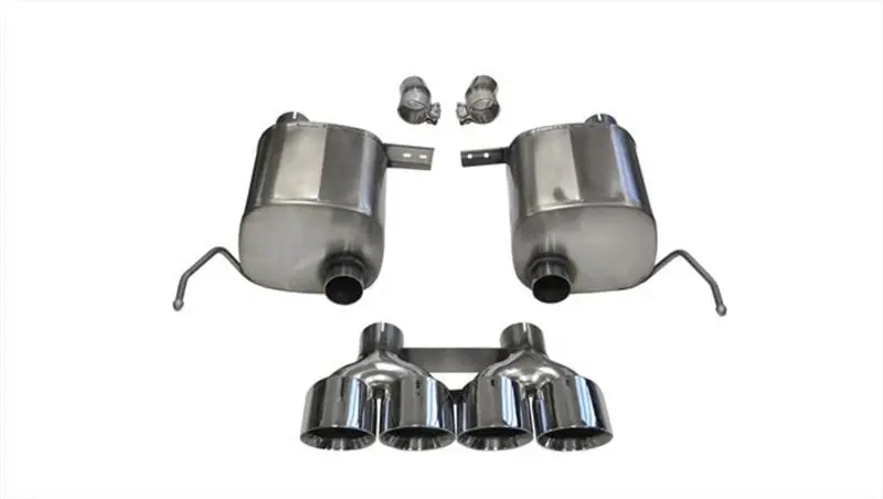 Corsa 2014-2019 Corvette C7 Coupe 6.2L V8 At/Mt 2.75In Valve-Back Dual Rear Exit Polished Sport Exht 1