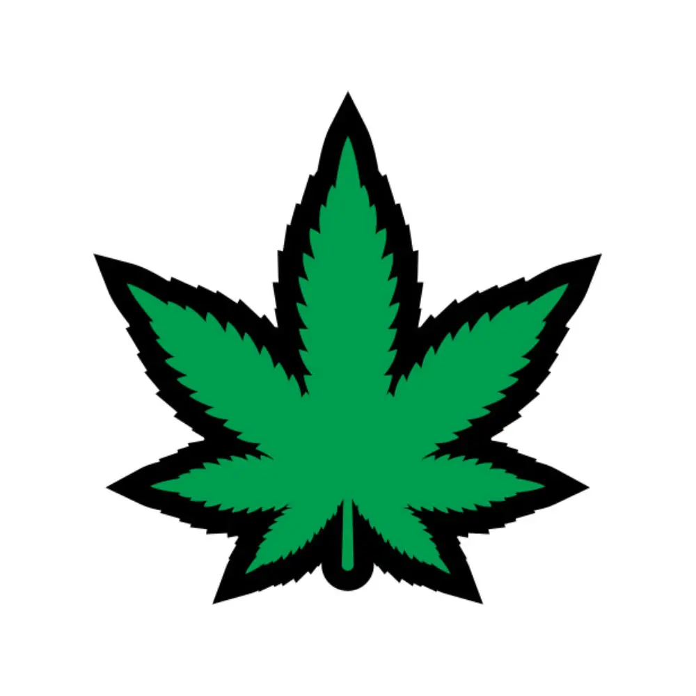 Weed Pin Green Marijuana Leaf 2