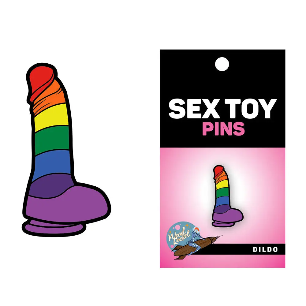 Sex Toy Pin Rainbow Dildo 1