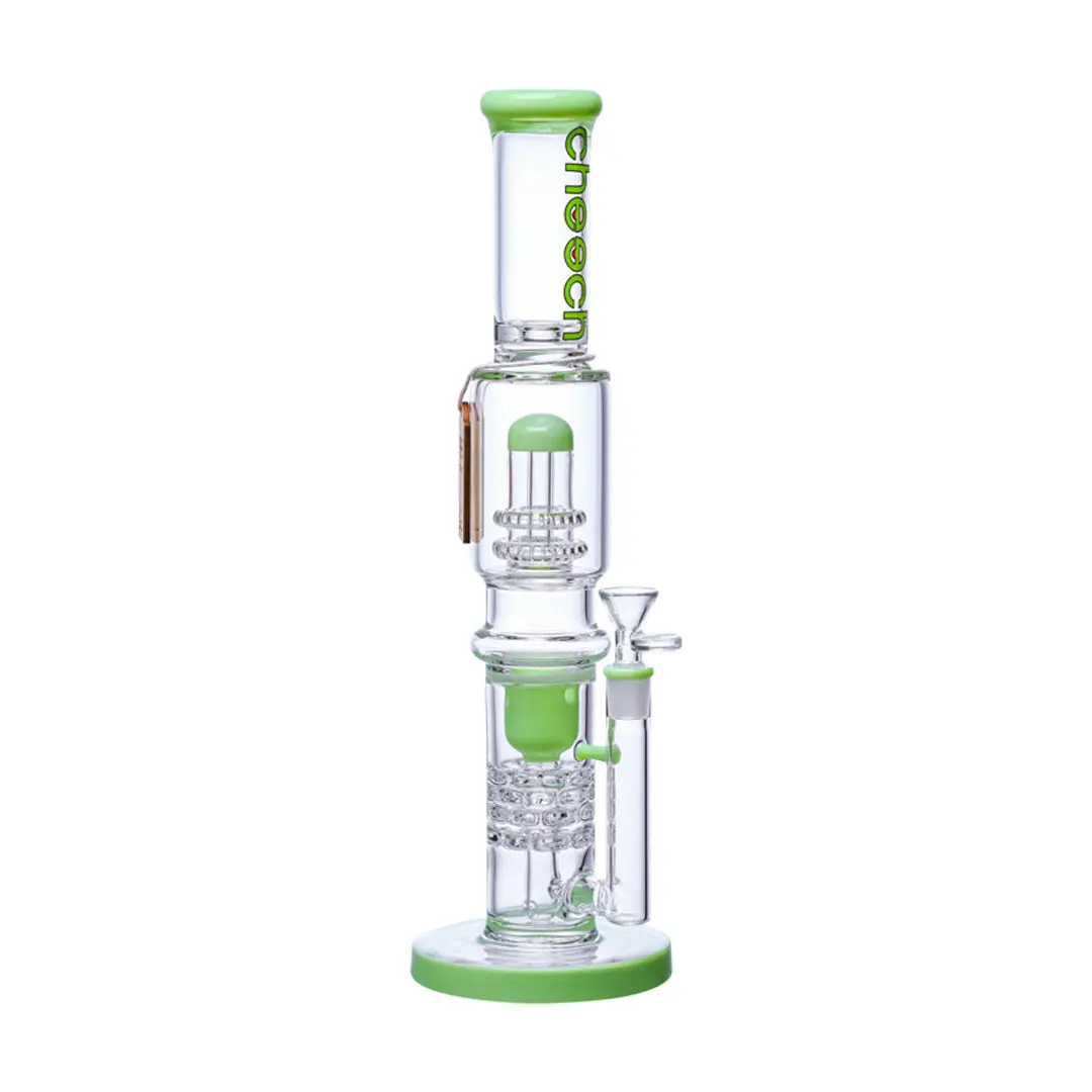 Cheech Glass 16" Shower Head Recycler Water Pipe 2