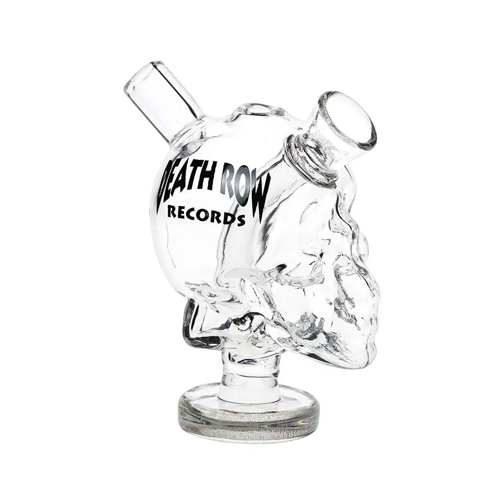 Death Row Records Skull Glass Blunt Bubbler | 2.75" 1