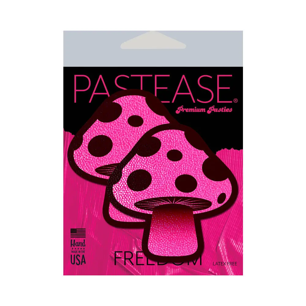 Pastease Mushroom: Neon Pink Shroom Nipple Pasties 1