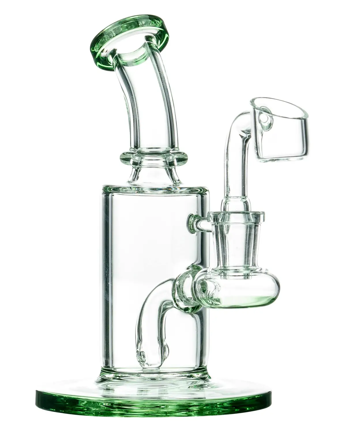 Glassic "Sidekick" Dab Rig With Color Base And Mouthpiece 1