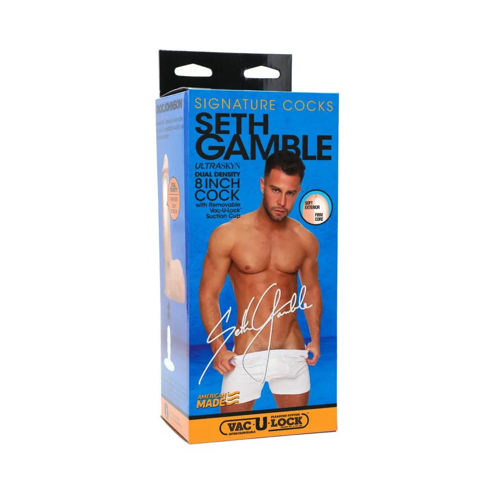 Signature Cocks Seth Gamble 8-Inch Ultraskyn Cock With Removable Vac-U-Lock Suction Cup 1