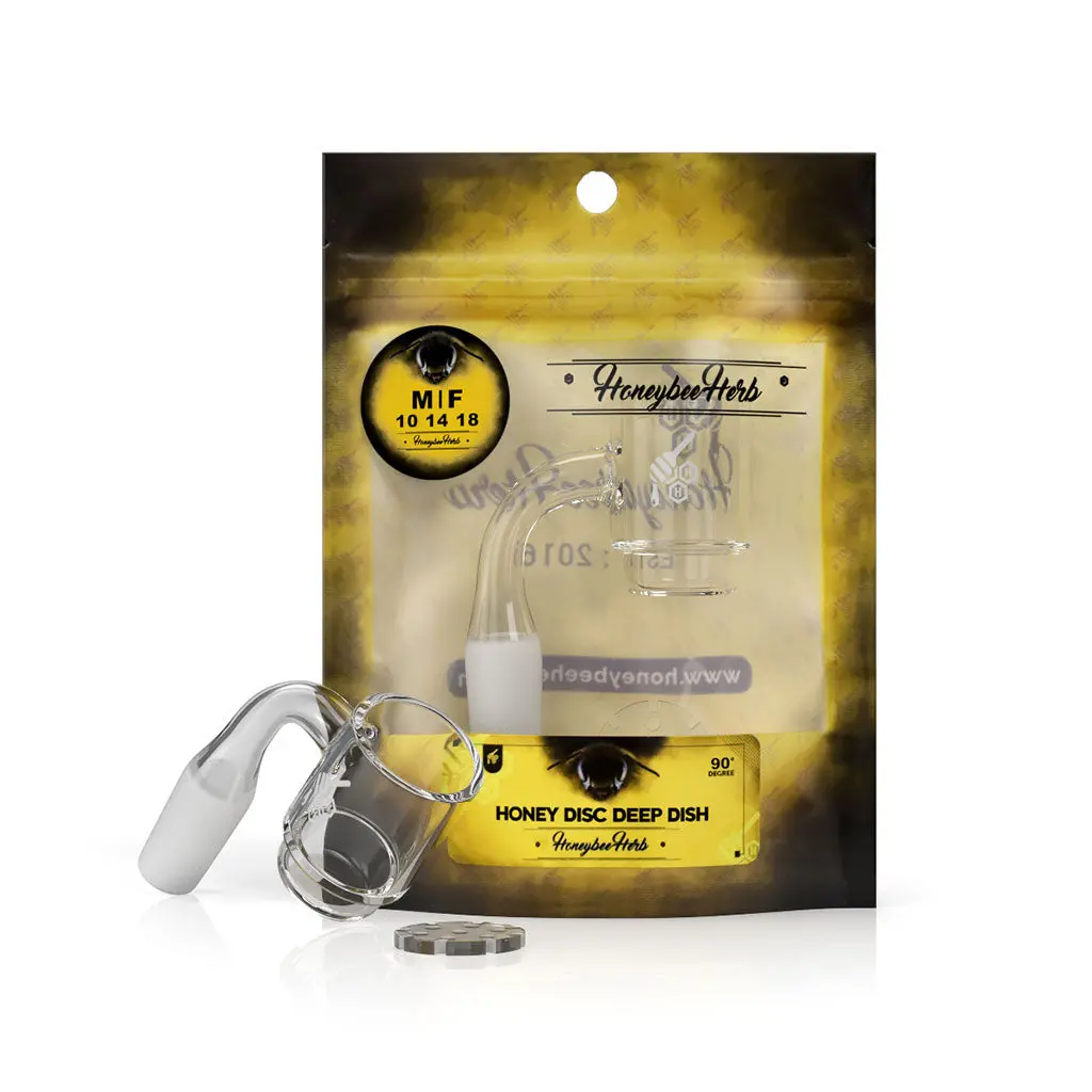 Honey Disc Deep Dish Quartz Banger - 90° Degree | Yl 2