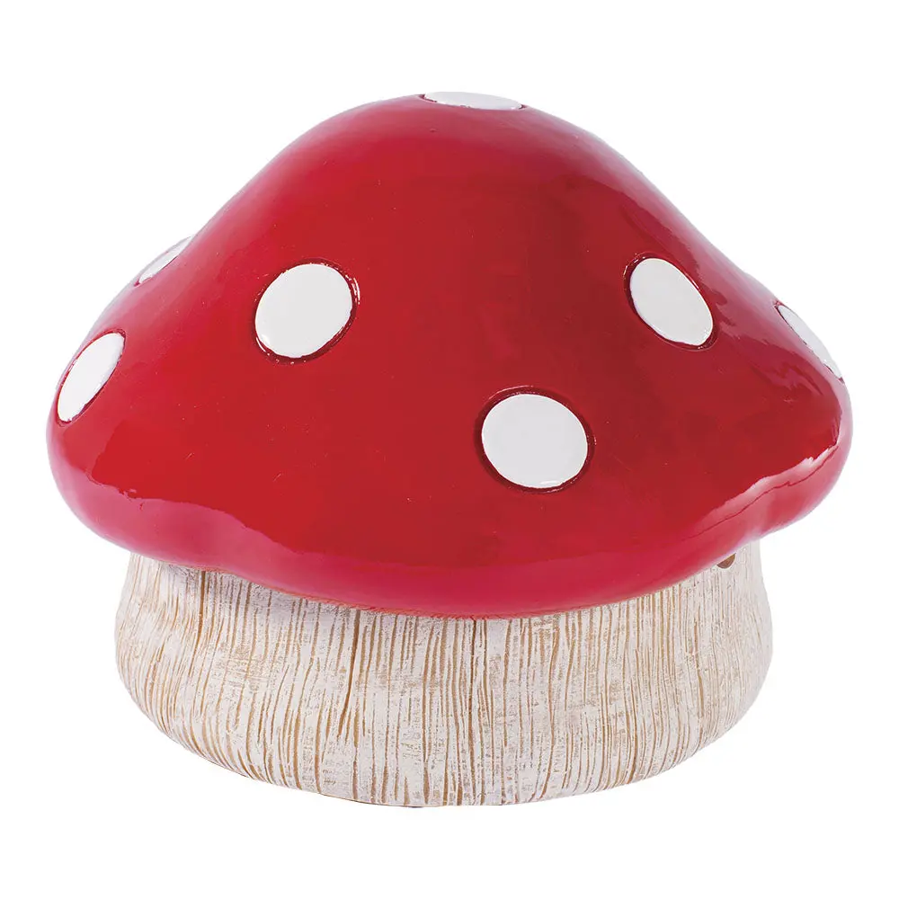 Fujima Red Mushroom Covered Ashtray - 4.75" 1