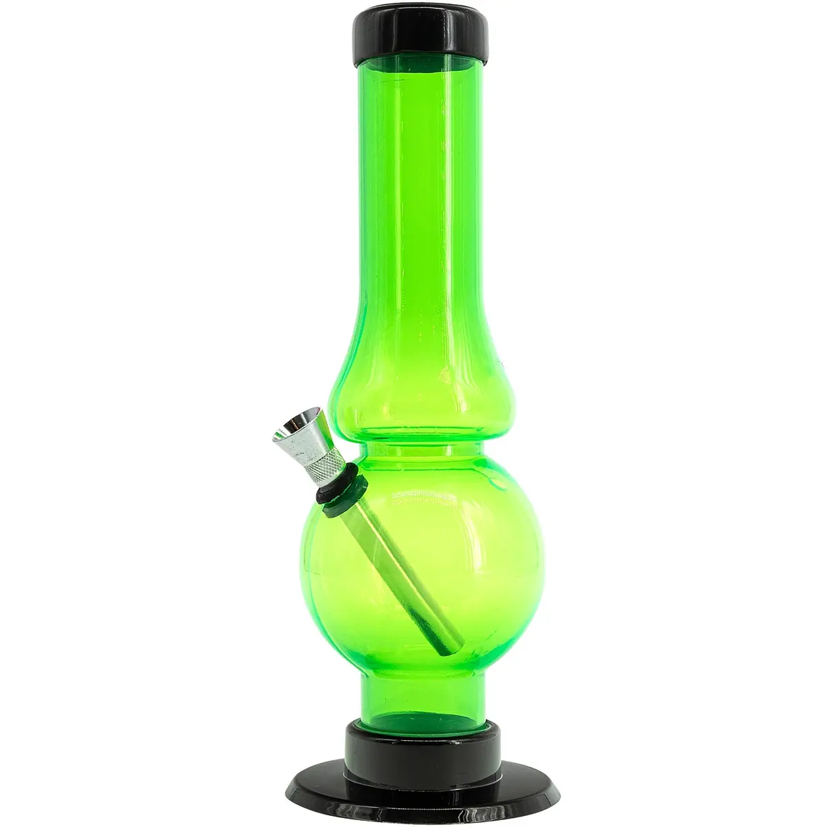 Jm Enterprises  6-9" Acrylic Straight Tube Bubble Flare Bong - Multiple Colors 1