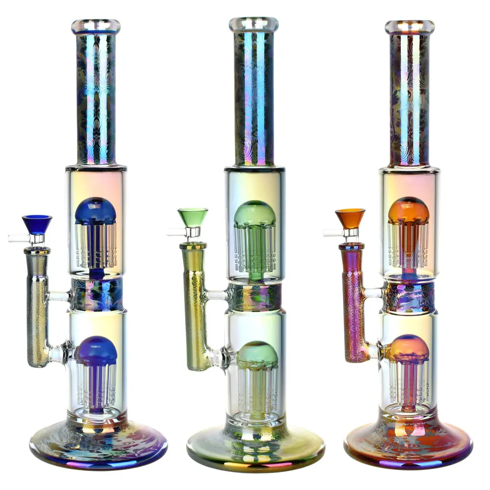 Pulsar Dub Chamber Electro Etched Water Pipe | 13.75" | 14Mm F 1