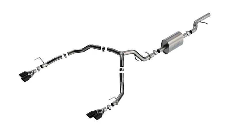Borla 21-22 Chevy Tahoe 5.3L V8 2/4Wd 4Dr 3In/2.75In S-Type Cat-Back Exhaust W/ Black Chrome Tips 1