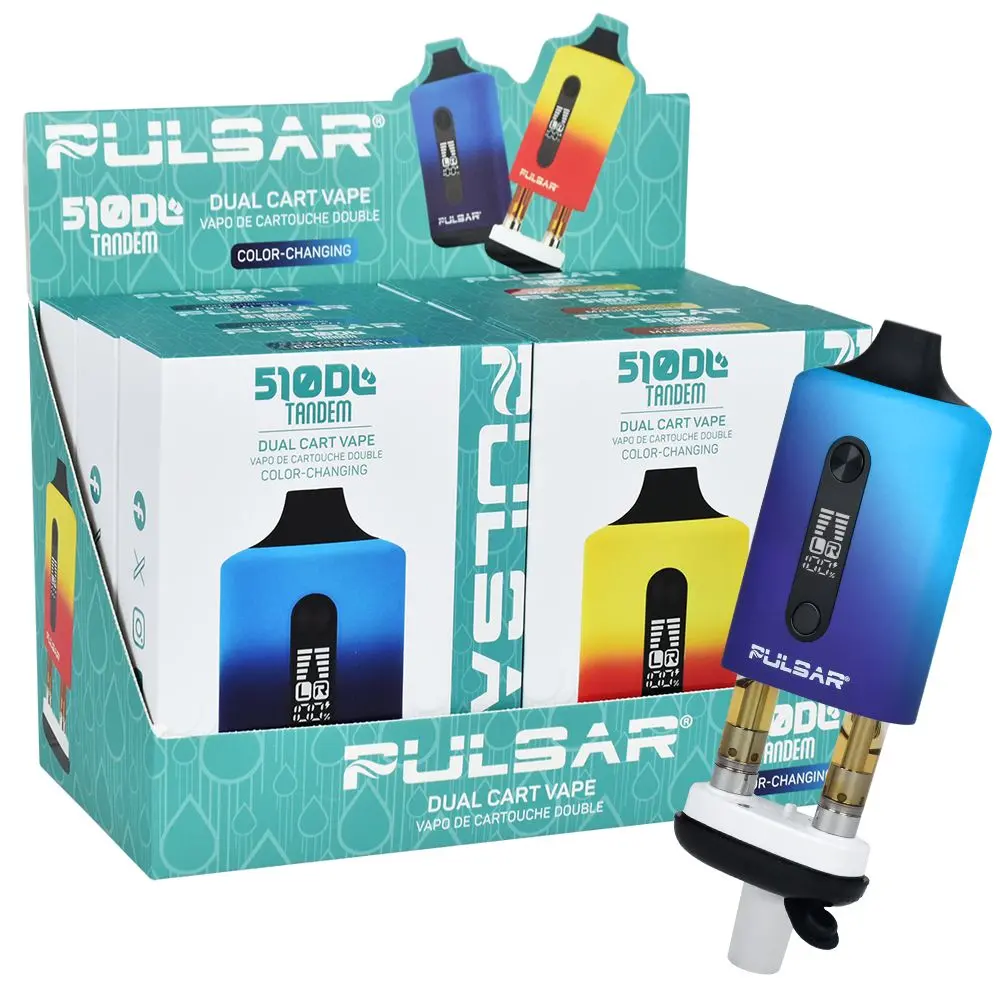 Pulsar 510 Dl Tandem Dual Cart Vaporizer | 650Mah 3