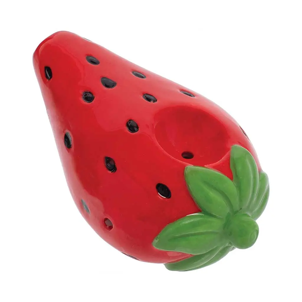 Strawberry Ceramic Hand Pipe 1