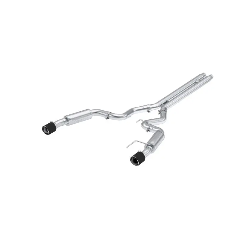 Mbrp 2024 Ford Mustang Gt S650, 5.0L Cat-Back Dual Split Rear With Carbon Fiber Tips, Race Version 1