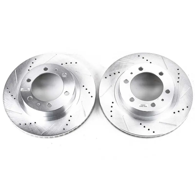 Power Stop 03-09 Toyota 4Runner Front Evolution Drilled & Slotted Rotors - Pair 1