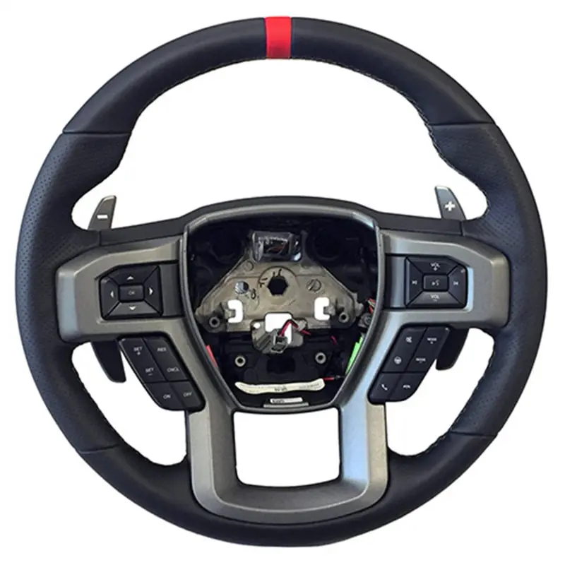 Ford Racing 15-18 F-150 Raptor Performance Steering Wheel Kit - Red Sightline 1