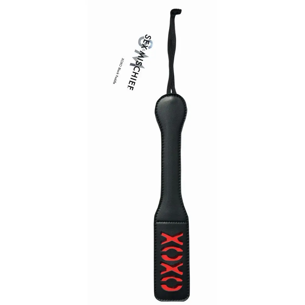 Sportsheets Sex & Mischief 'Xoxo' Paddle Black 1