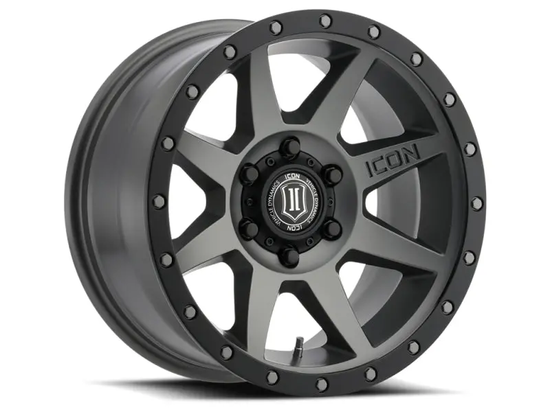 Icon Rebound 17X8.5 6X135 6Mm Offset 5In Bs 87.1Mm Bore Titanium Wheel 1
