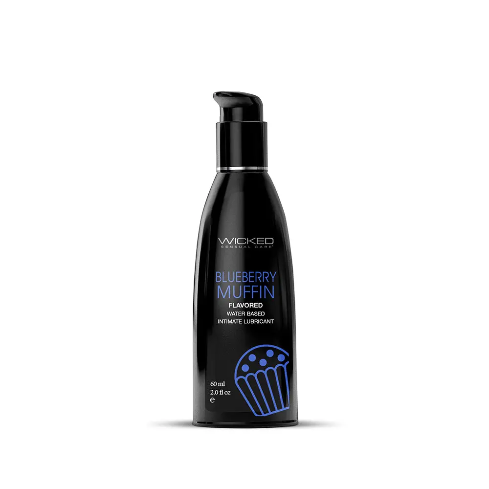 Wicked Aqua Blueberry Muffin Water-Based Lubricant 2 Oz. 1