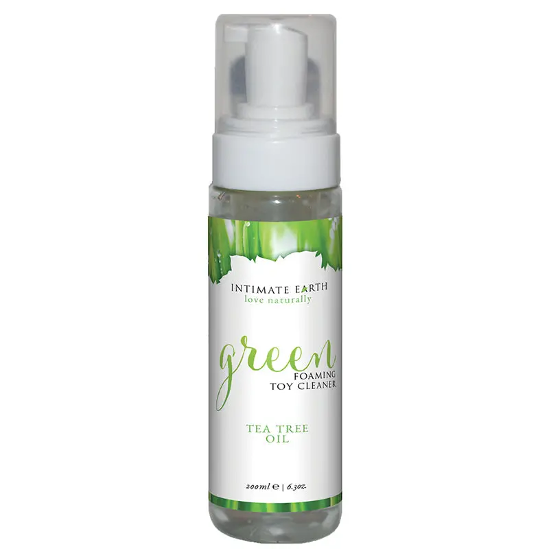 Intimate Earth Green Foaming Toy Cleaner W Tea Tree Oil 6.3 Oz 1