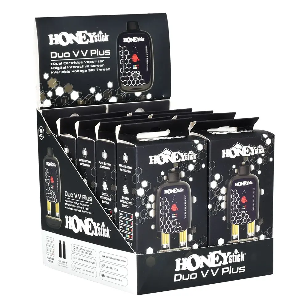Honeystick Duo Variable Voltage Plus Dual Cartridge 510 Vape Bar 3