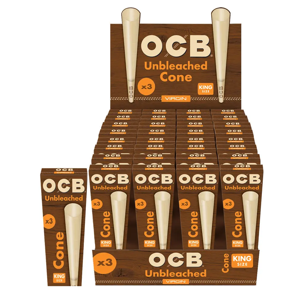 Ocb Unbleached Cones - 32Pc Display 1