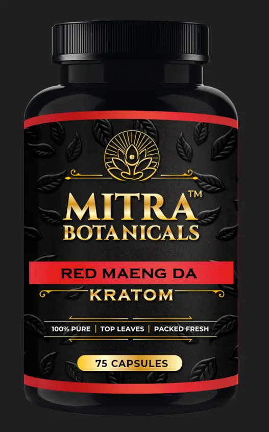 Mitra Botanicals Red Maeng Da – Kratom (75 Capsules) 1