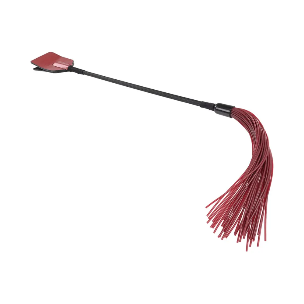 Sportsheets Saffron Tap & Tickle Dual-Ended Crop And Silicone Flogger 1