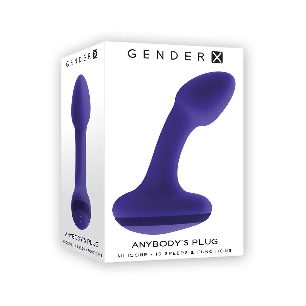 Gender X Anybody's Plug Rechargeable Plug Silicone Purple 1
