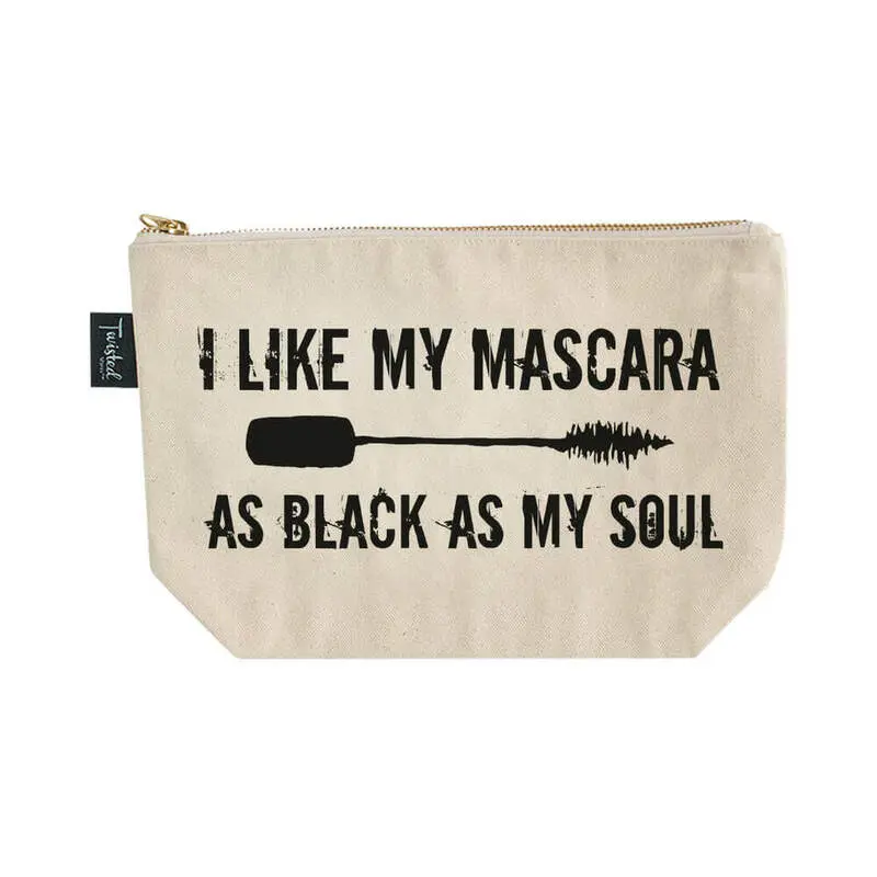 Twisted Wares I Like My Mascara As Black As My Soul Bitch Bag 1