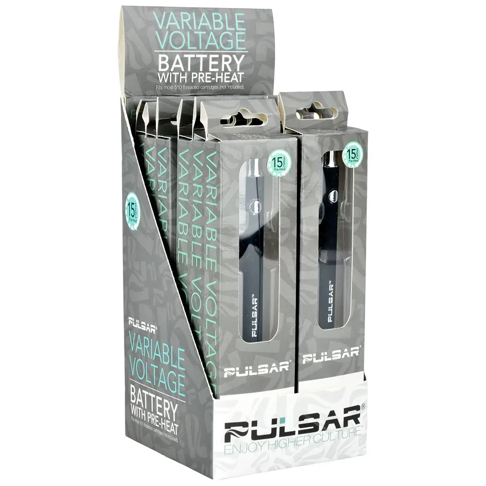 Pulsar Variable Voltage Battery W/ Preheat | 350Mah | 12Ct Display 1