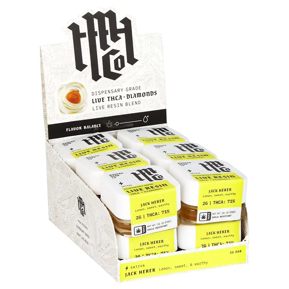 Modern Herb Co Dispensary Grade Live Resin Thca Dabs - 2G 12Ct 1