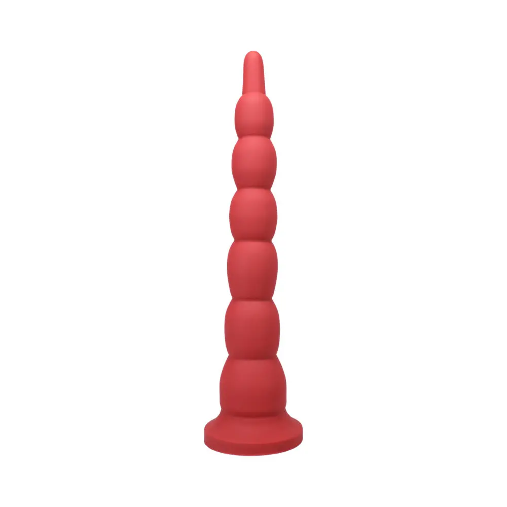 Tantus Cowboy Beaded Dildo Ruby (Box) 2