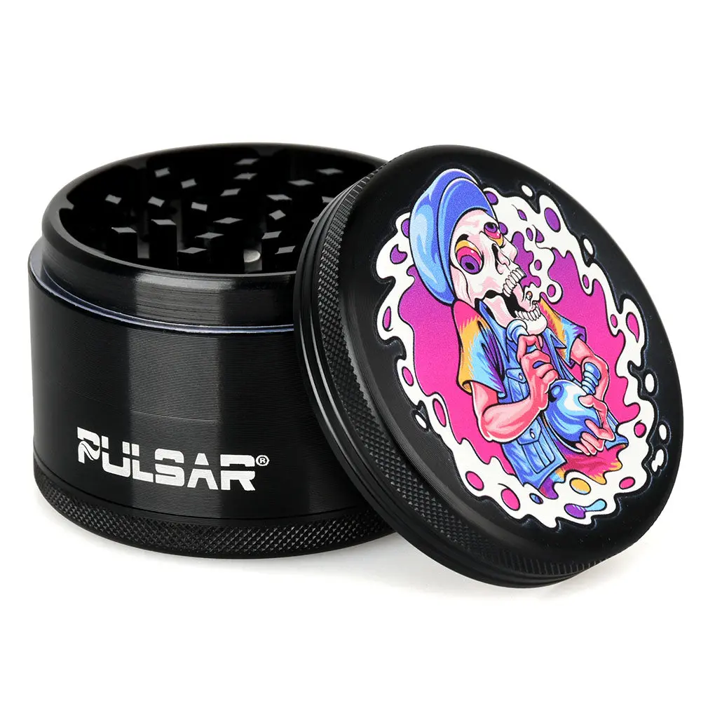 Pulsar Artist Series Metal Grinder - Skullbanger / 4Pc / 2.5" 1