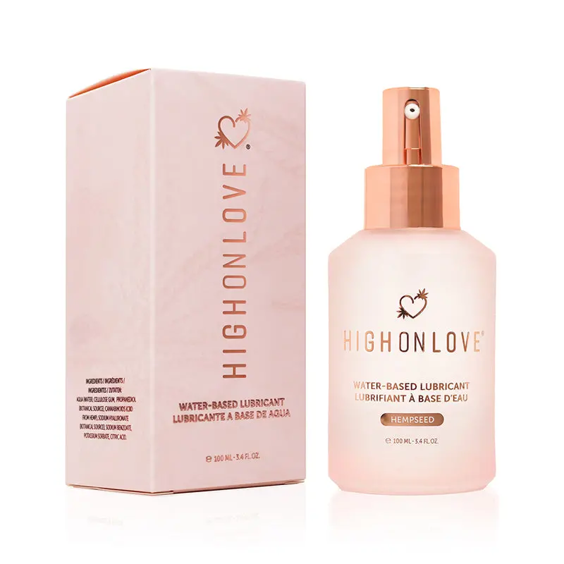 Highonlove Hempseed Water-Based Lubricant 3.4 Oz. 1
