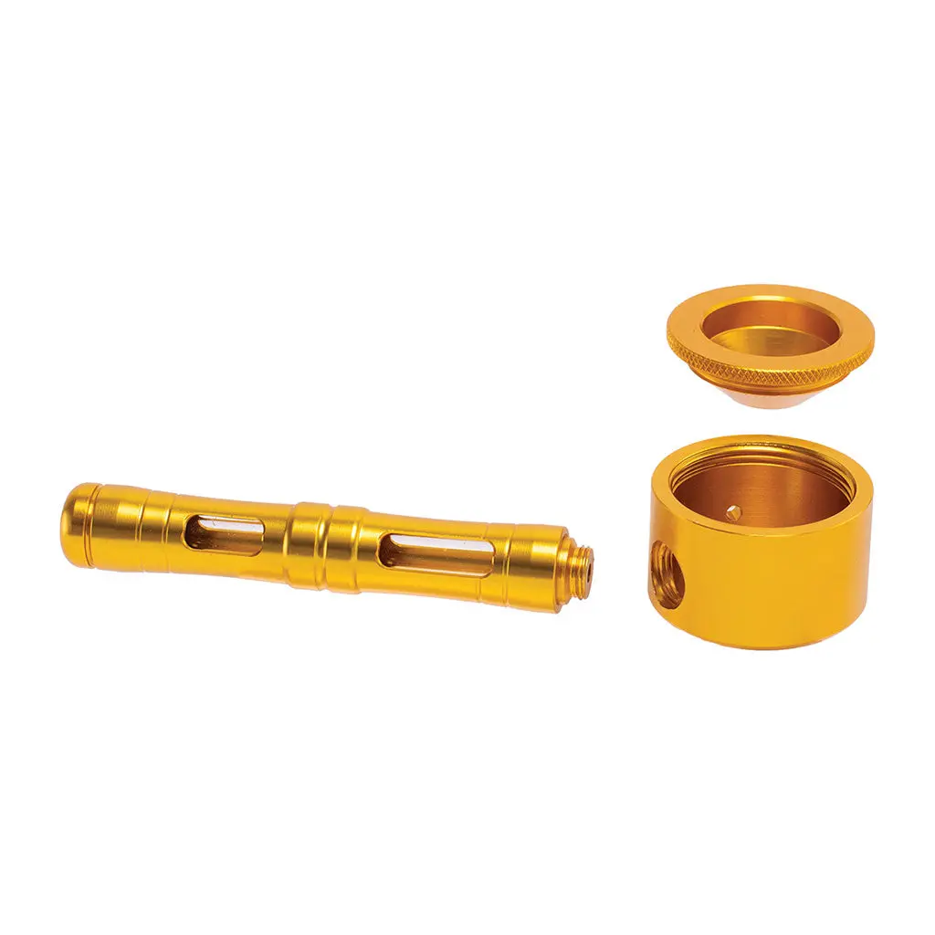 Flat Chamber Aluminum Glass Smoking Pipe 2