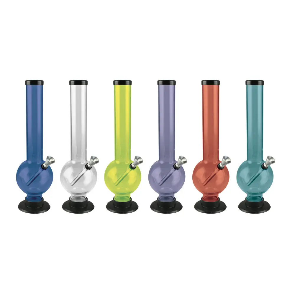 Bubble Acrylic Water Pipe - 12" / Colors Vary 1