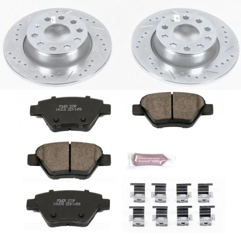 Power Stop 10-12 Audi A3 Rear Z23 Evolution Sport Brake Kit 1