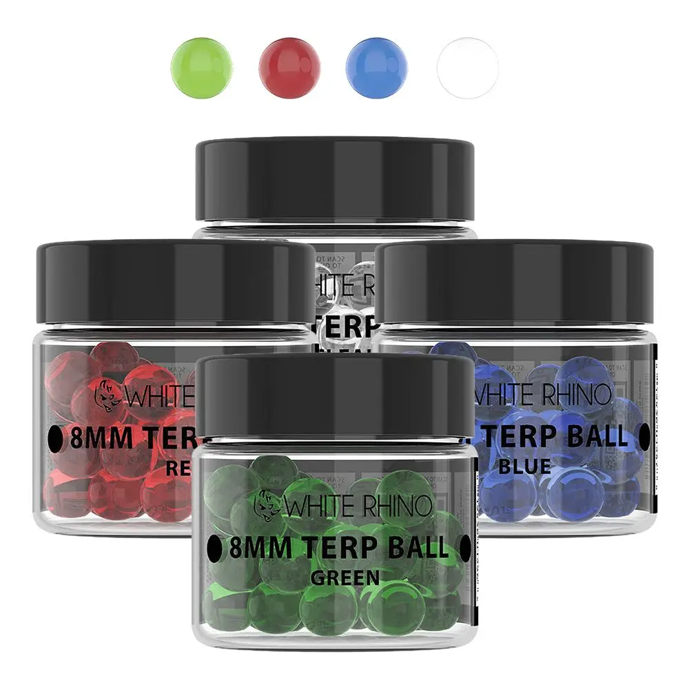 White Rhino Terp Balls | 8Mm | 50Ct Jar 1