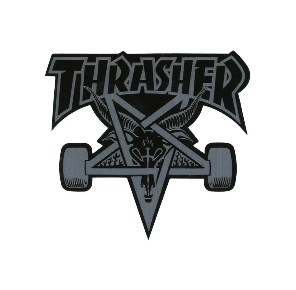 Thrasher Pentagram Skate Wheels Sticker | 4.5"X4.25" 3