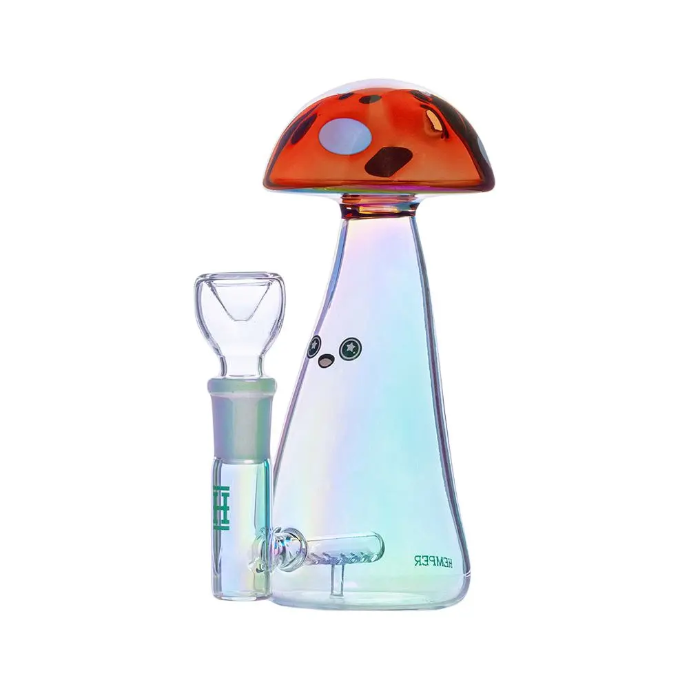 Hemper Trippy Shroom Glass Water Pipe - 5.75" / 14Mm F 1