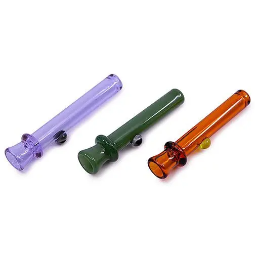 Glass Chillum Bat (2 Sizes) 1